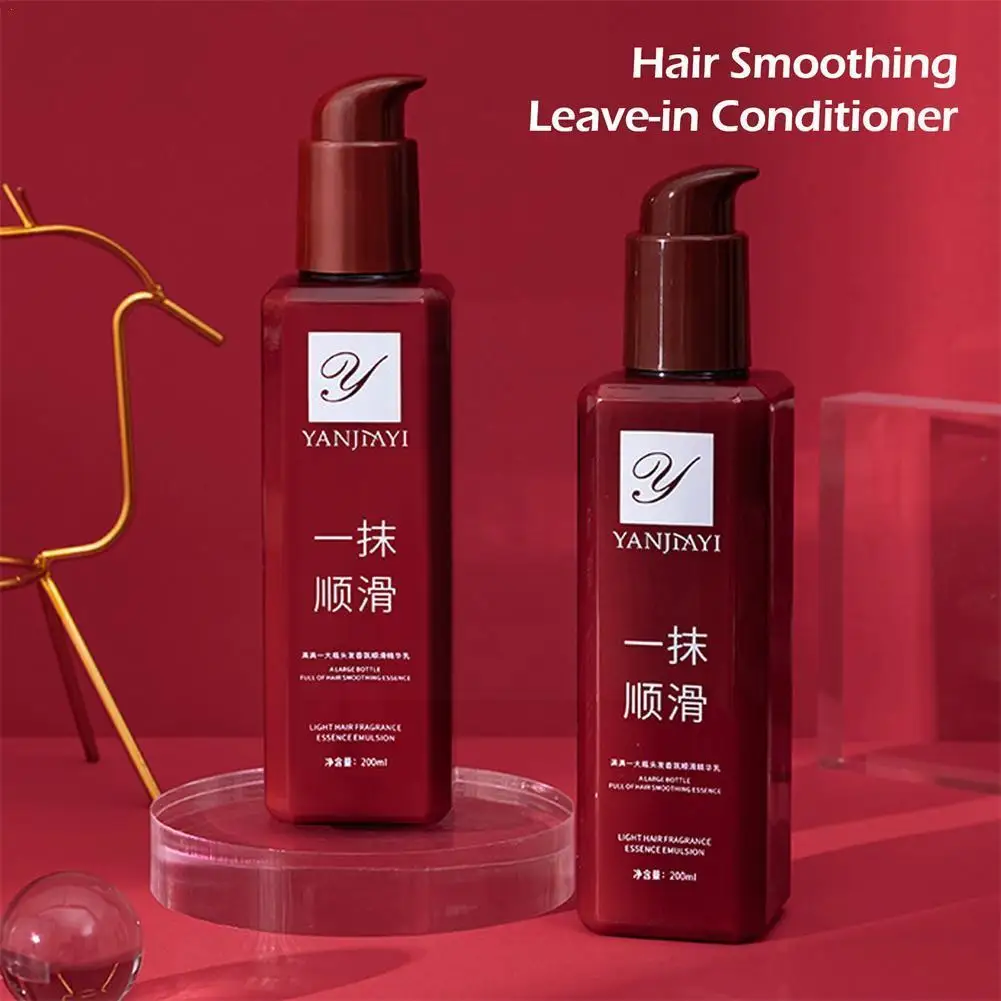 YANJIAYI Hair Smoothing Leave-in Conditioner Smooth Essence Elastic Hair Cream Care Hair Conditioner Treatment Leave-in Per S7F2