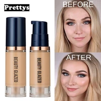 6 color liquid foundation cream smooth long wear oil control facial foundation full concealer makeup base maquillajes para mujer