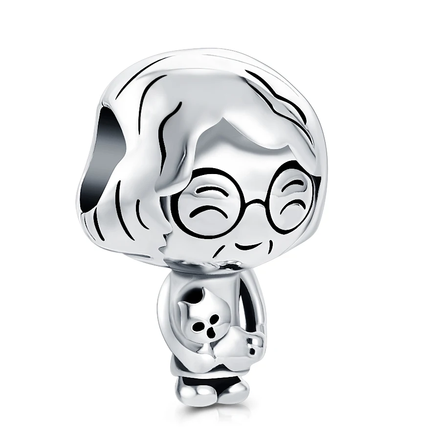 925 Стерлинговое серебро металлические бусины семья мальчик девочка доктор медсестра обаяние соответствует оригинальному подвеске обаянию браслета настоящий подарок.