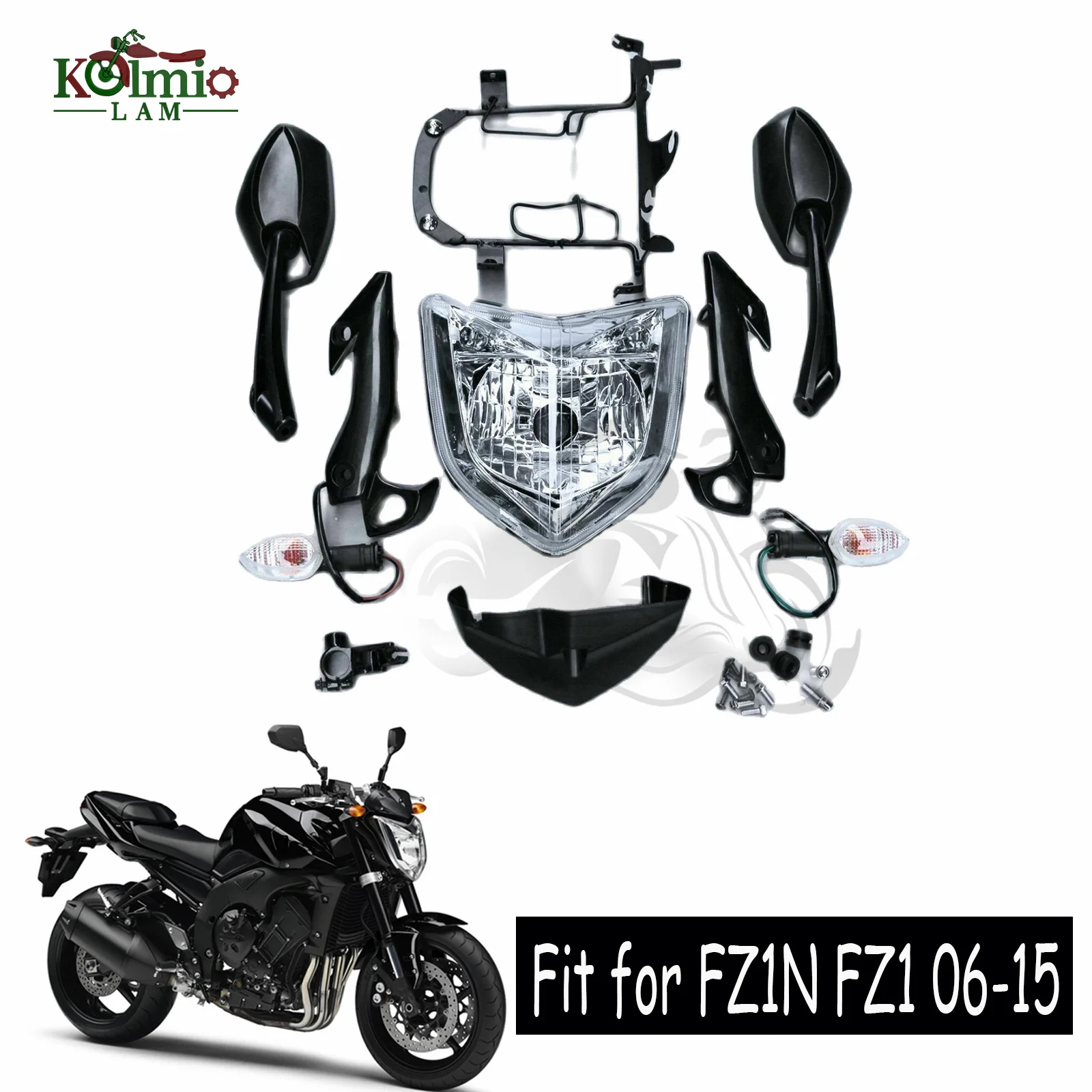 

Комплект передних фар для мотоцикла YAMAHA FZ1 FZ1N FAZER, 2006 - 2015