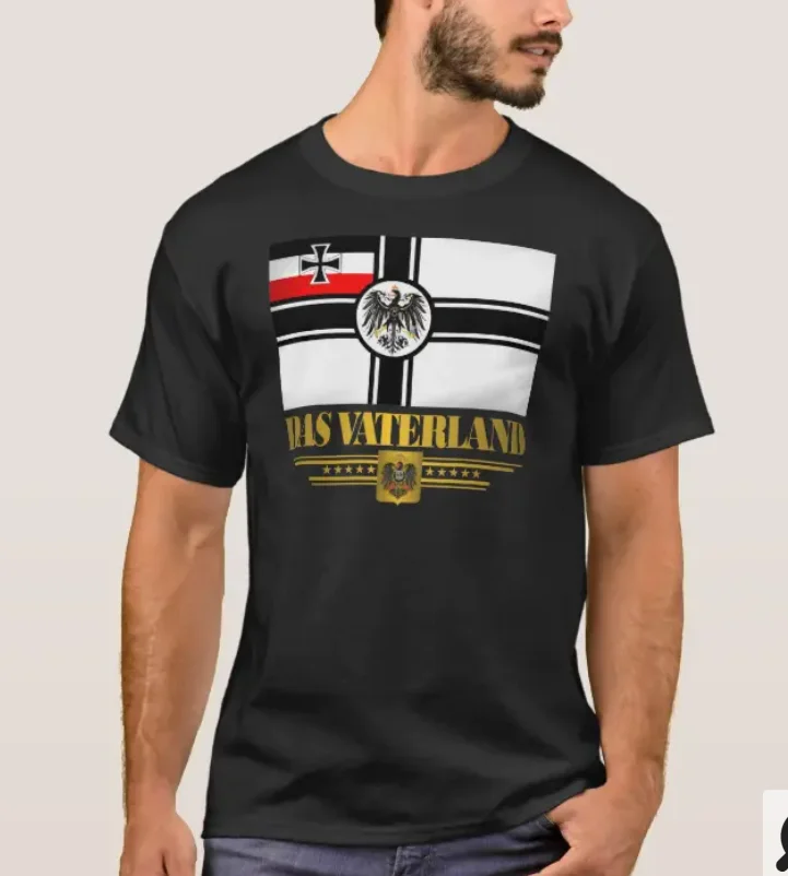 

Das Vaterland. German Imperial Flag T-Shirt. Summer Cotton Short Sleeve O-Neck Mens T Shirt New S-3XL