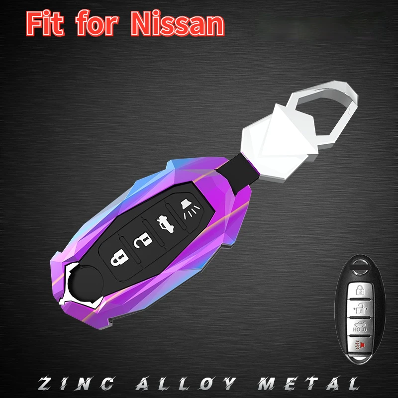 

Zinc Alloy Car Key Case Holder For Nissan Versa Maxima Rogue Armada Sentra Qashqai X-Trail For Infiniti FX35 QX50 Accessories