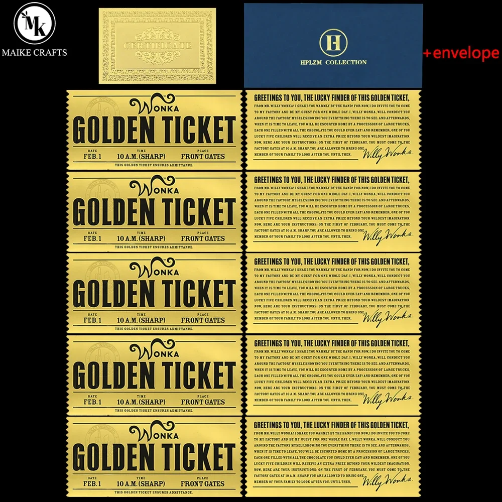 

Золотой билет шоколадной фабрики Вонки