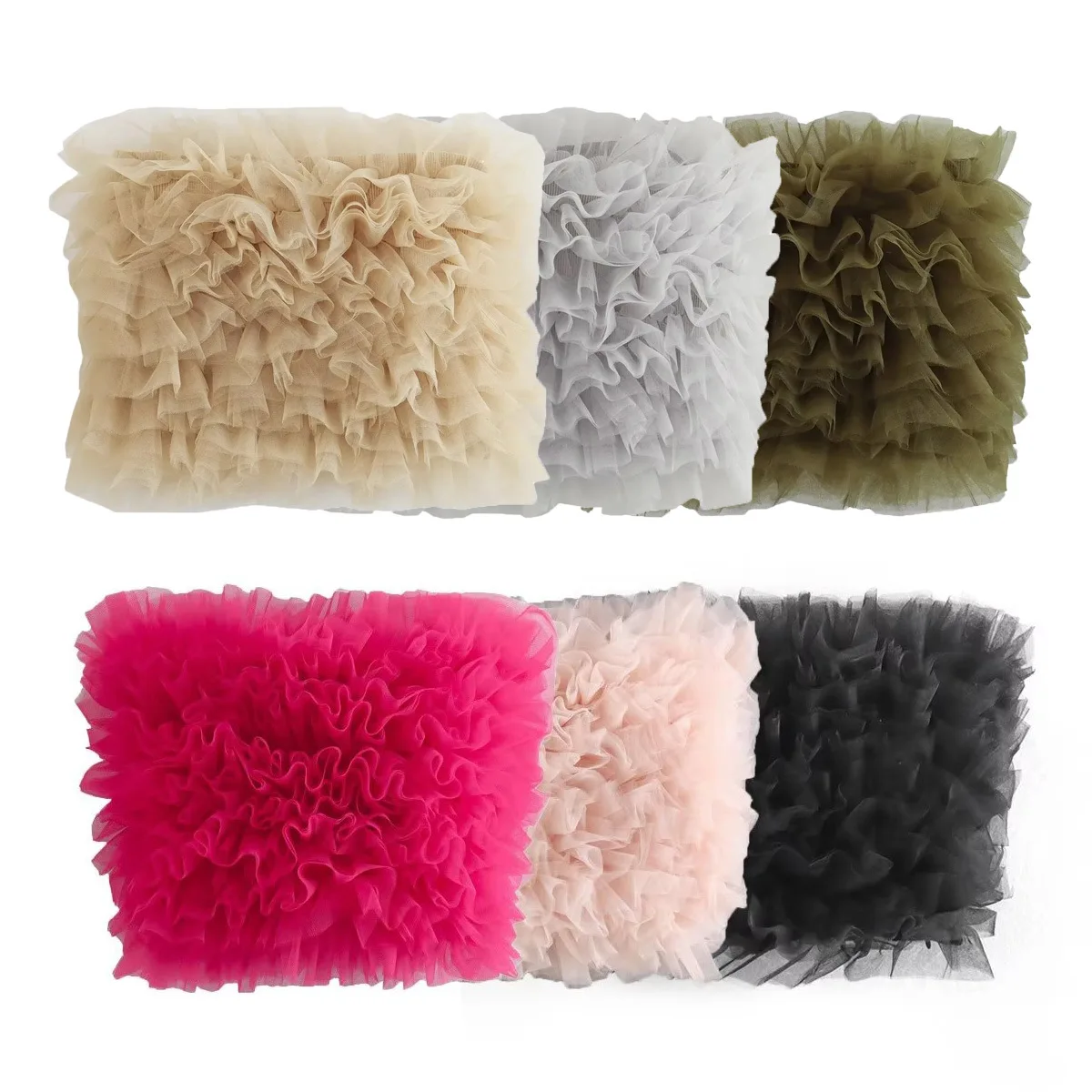 

Летний новый женский европейский и американский топ-бандо из розового тюля