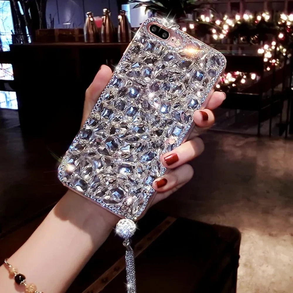 Подвеска с черными бриллиантами для OPPO Find X7 Ultra X6 X5 Pro X3 Neo Lite R9 R10 R11 R11S Plus R15