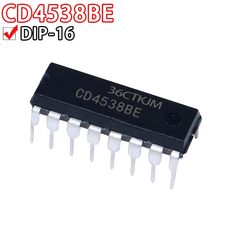 10 шт. CD14538BE DIP16 HEF4538BP HEF4538 CD4538BD CD4538BE DIP CD4538 DIP-16 cd4538nl mc14538p10 MC14538
