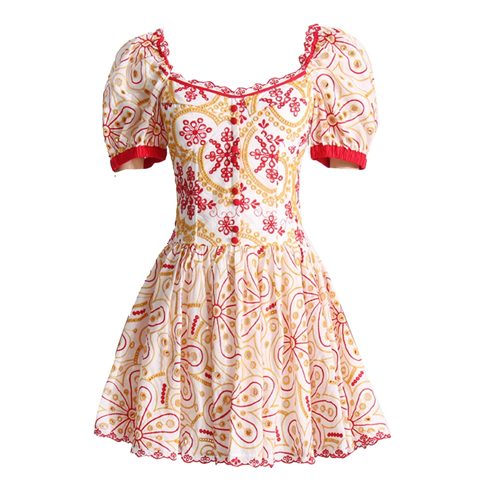 

Женское платье в стиле знаменитостей, элегантное платье с крючками и цветочным принтом, тонкое платье с квадратным вырезом и вырезами на талии, короткое платье