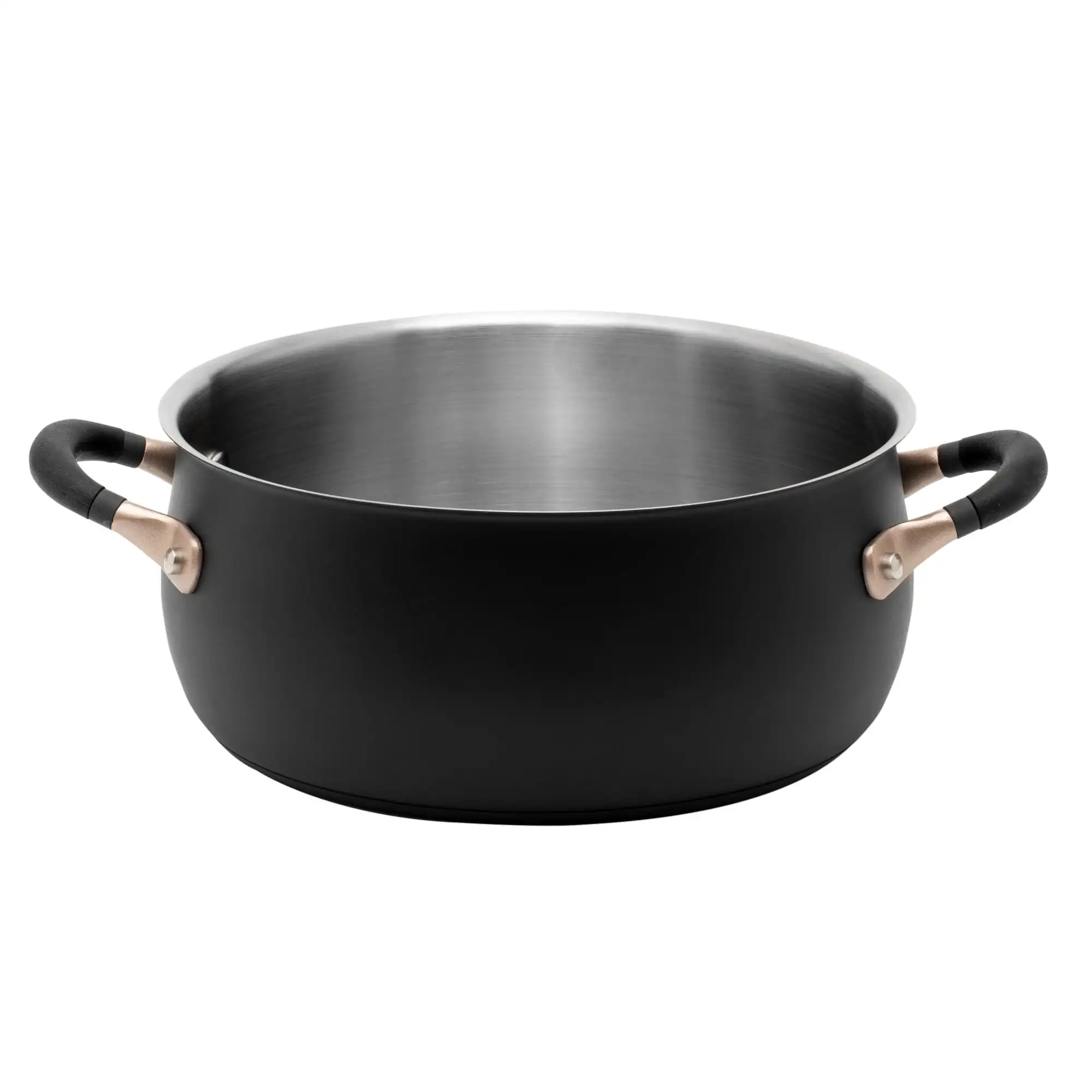 

Meyer Accent Series Stainless Steel Dutch Oven, 5-Quart, Matte Black