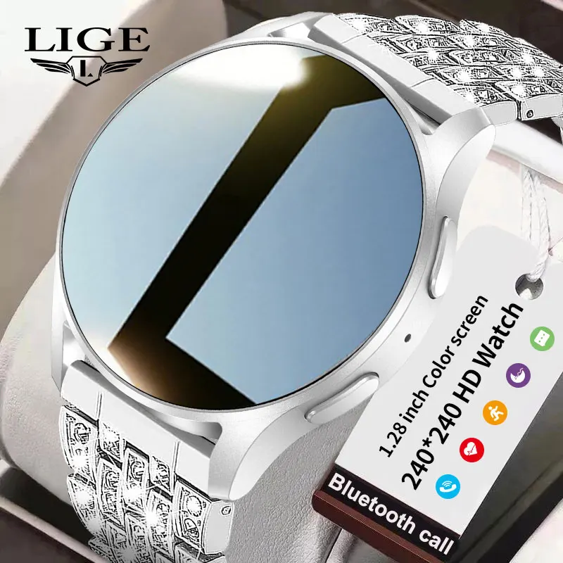 

LIGE Reloj Inteligente Mujer Dial Call Smartwatch GPS Track Sport Voice Assistant Message Reminder Waterproof Smart Watch Women