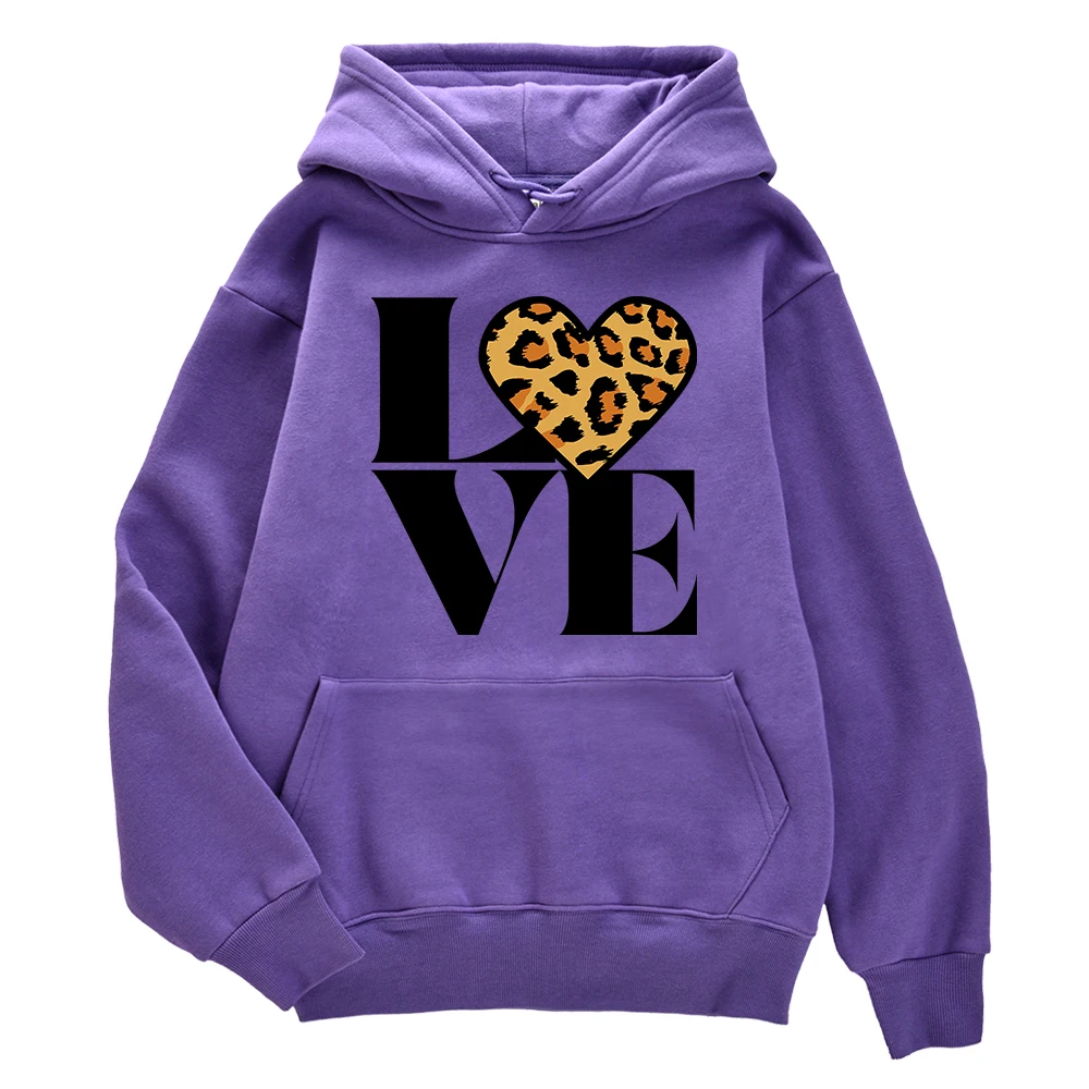 

Мужской однотонный спортивный костюм с капюшоном и принтом Love Forever