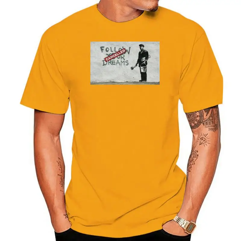 

2022 Fashion Summer Style Follow Your Dreams Banksy - Graphic Cotton T Shirt Short & Long Sleeve Tee shirt
