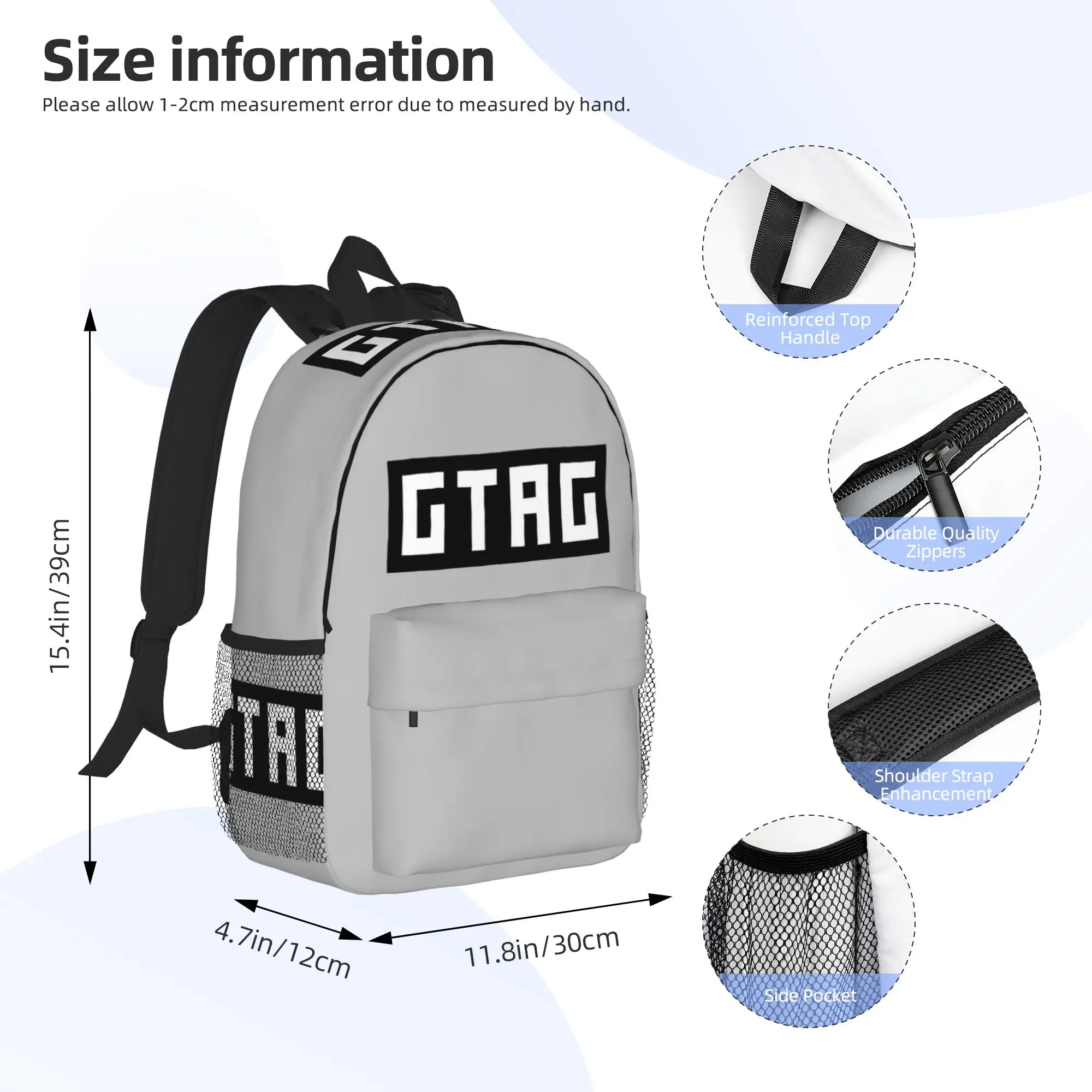 Фото Неофициальный рюкзак с логотипом Gorilla Tag GTAG, хит продаж, рюкзак для мальчиков и девочек, сумка через плечо для мужчин и женщин, школьная сумка №2