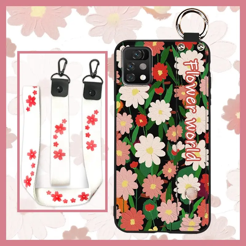 anti knock original phone case for umidigi a11 pro max sunflower fashion design wristband free global shipping