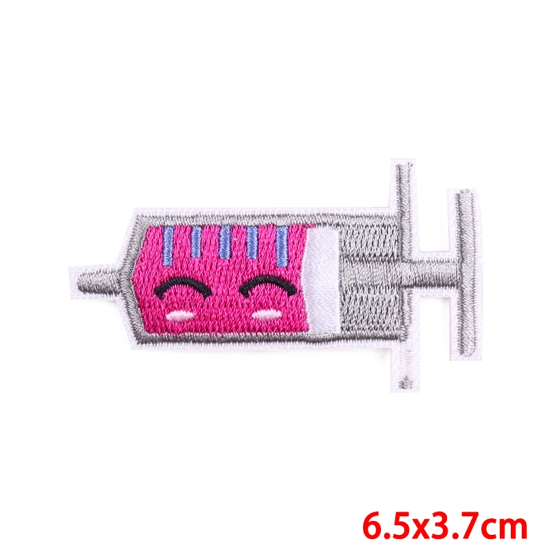 Мультяшные вышитые нашивки с крючком для таблеток одежды наклейки аппликация