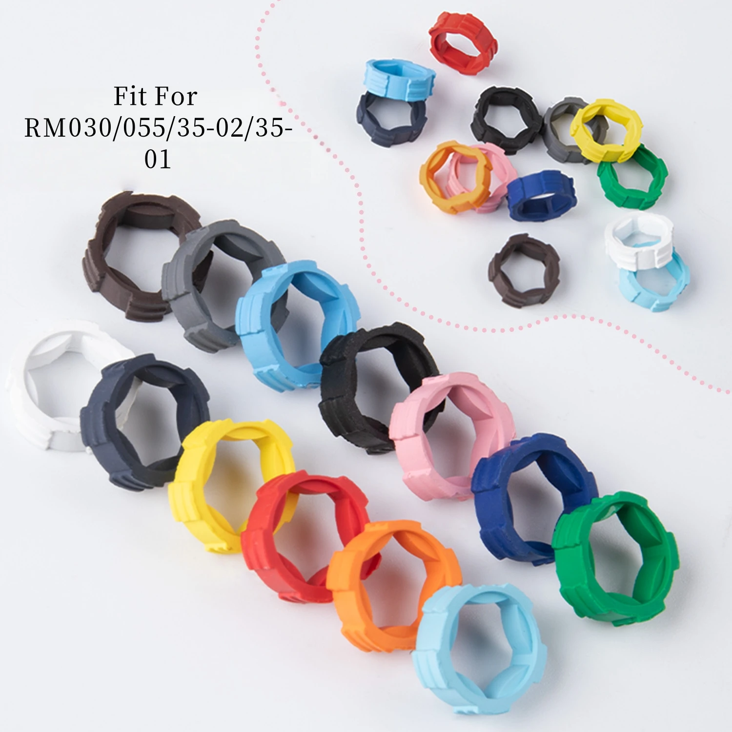 Фото Кольцо-коронка из каучука FKM для часов Richard Mille RM010 RM011 RM023 RM030 RM035 RM055 RM37-01 RM37-02 RM005 RM059, сменный безель №2