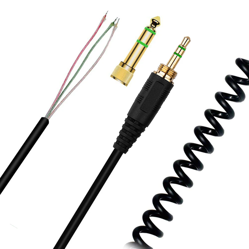 6 35 мм сменный кабель-удлинитель с пружиной Спиральный шнур для суперлюксов