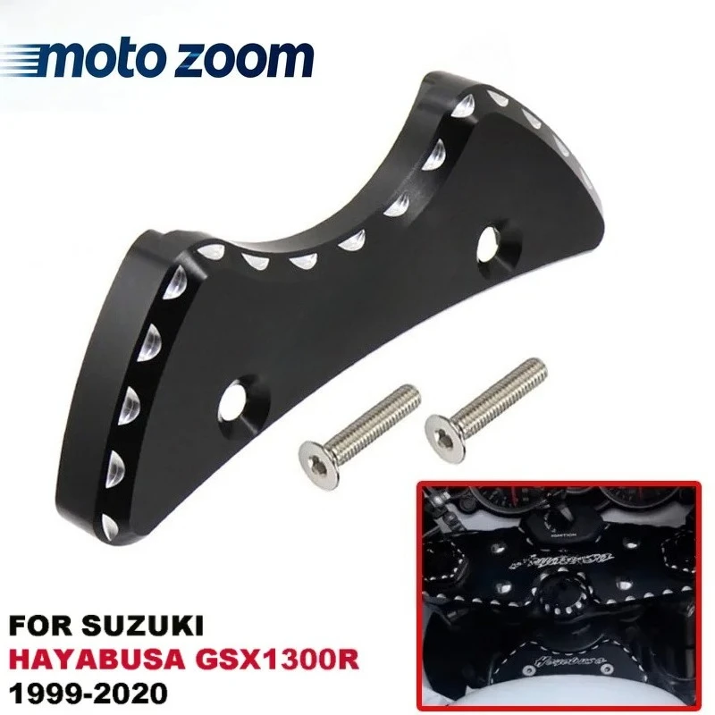 Фото Для SUZUKI Hayabusa GSX1300R GSX 1300R 1997-2020: 3D-кронштейн из алюминия с ЧПУ для верхней траверсы руля (верхний зажим) №1
