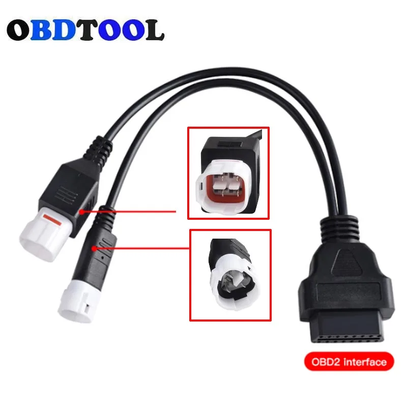 

Newt 3,4pin OBD for Yamaha 4 Pin OBD2 16PIN Connector for Motorcycle Motobike for YAMAHA 3 Pin OBD OBD2 Extension Cable Adapter