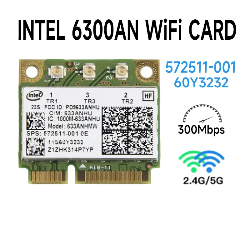 Ntel Final-N 6300 633 622ANHMW 6300AGN para IBM L512 T410 X201 T510 T410 T410S W510 W700 60Y3232 SPS 572511-001 аккумулятор большой емкости 2,4 ГГц Wi-Fi 5 ГГц