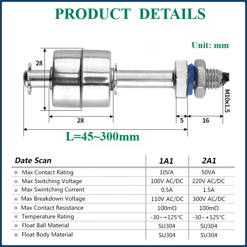 Автоматический контроллер уровня воды поплавковый выключатель водяная башня