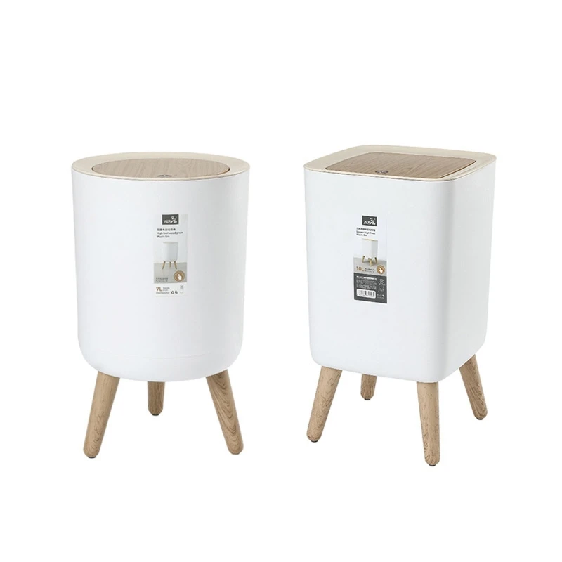 

Waste Plastic Office Bin Type High Container Large Foot Press Bin Kitchen Capacity Trash Bathroom For Can Garbage Rubbish