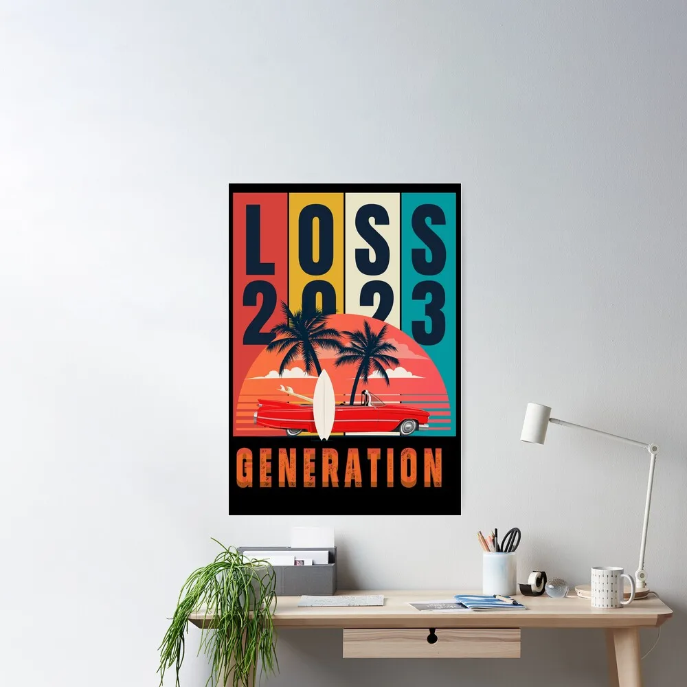 

Generation Loss T-Shirt Summer 2023 Poster Decor Modern Wall Print Room Vintage Home Art Mural Decoration Painting No Frame
