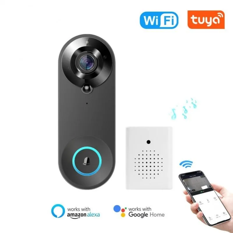 1080P Tuya Wireless WIFI Definition Visual Intelligent Night Light Doorbell Camera Low Power Voice Intercom Home Security Best