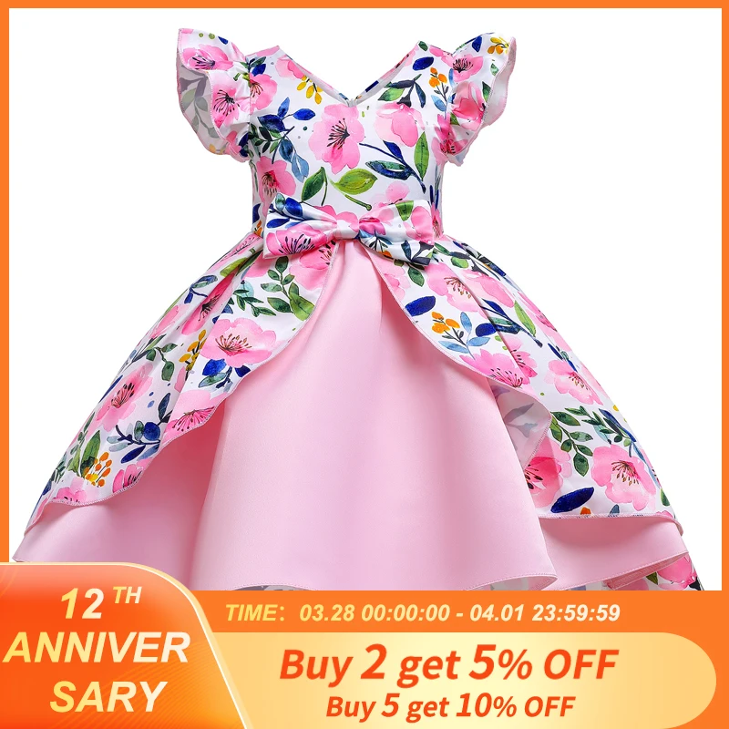 

Flower Girls Dress For Wedding Party Birthday Children Costume For Kids Dresses Princess Tutu Vestidos 4 5 6 7 8 10 12 Year