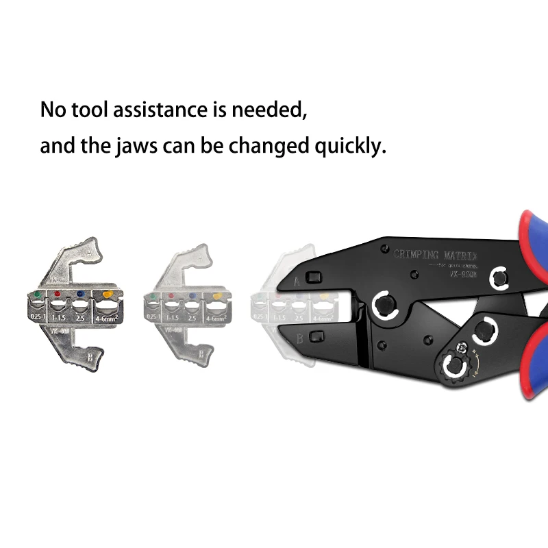 Обжимные клещи с храповым механизмом Быстросменные зажим для каналов вилок