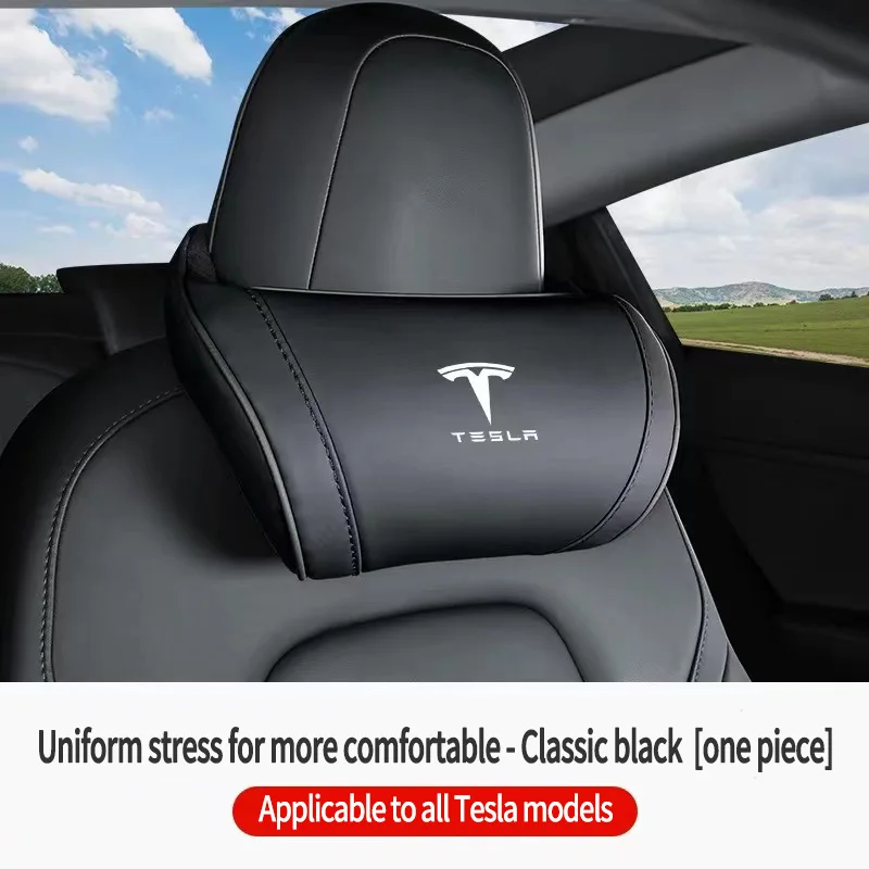 

Кожаный автомобильный подголовник, аксессуары для интерьера для Tesla Model 3 Highland 2023, модель S, модель X, модель Y