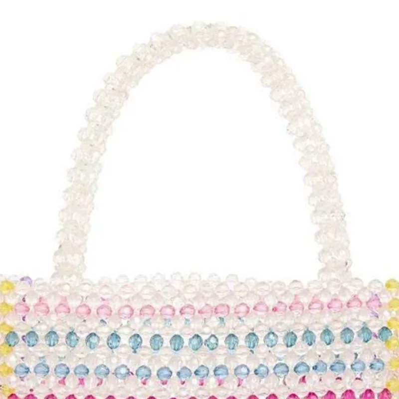Женская сумка-кошелек с радужными бусинами из акрила