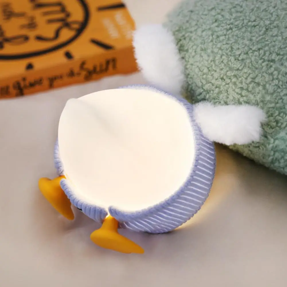 

Silicone Night Light Dimmable Duck Night Light with Timer Rechargeable Led Lamp Mobile Phone Shelf Bedroom Desk Decor Ideal