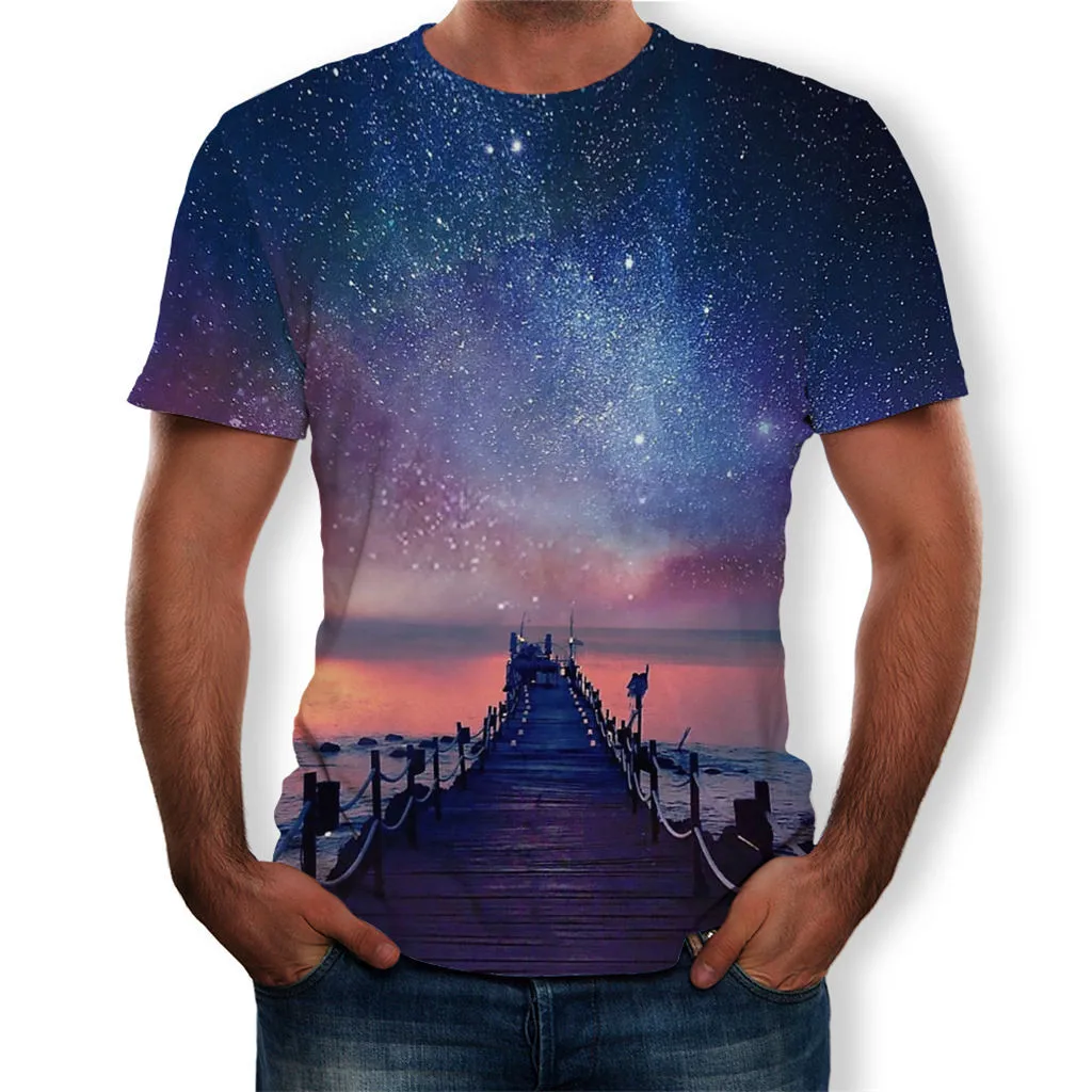 

Men Summer Full 3D Printed T Shirt S-3XL Cool Printing Top Blouse Tuxedo Dress Shirts for Men Trendy Shirts for Men