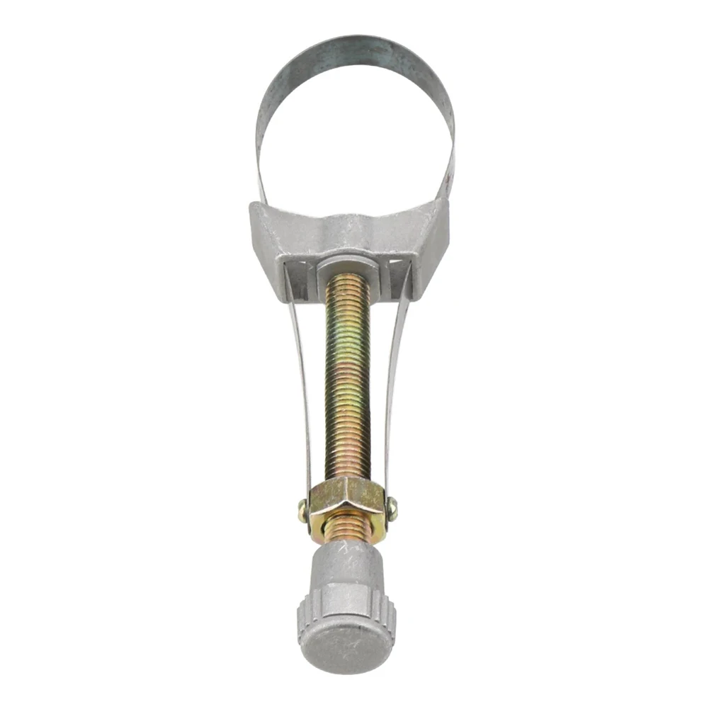 

60mm To 120mm Steel Strap Wrench Silver Metal Filter Wrench For Removal Car Oil Filter Repair Hand Tool