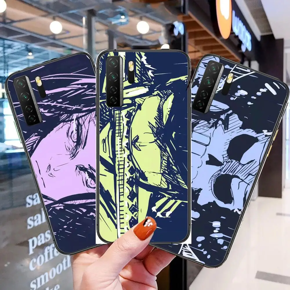 

Drawing-line Black Soft Cover The Pooh For Huawei Nova 8 7 6 SE 5T 7i 5i 5Z 5 4 4E 3 3i 3E 2i Pro Phone Case cases