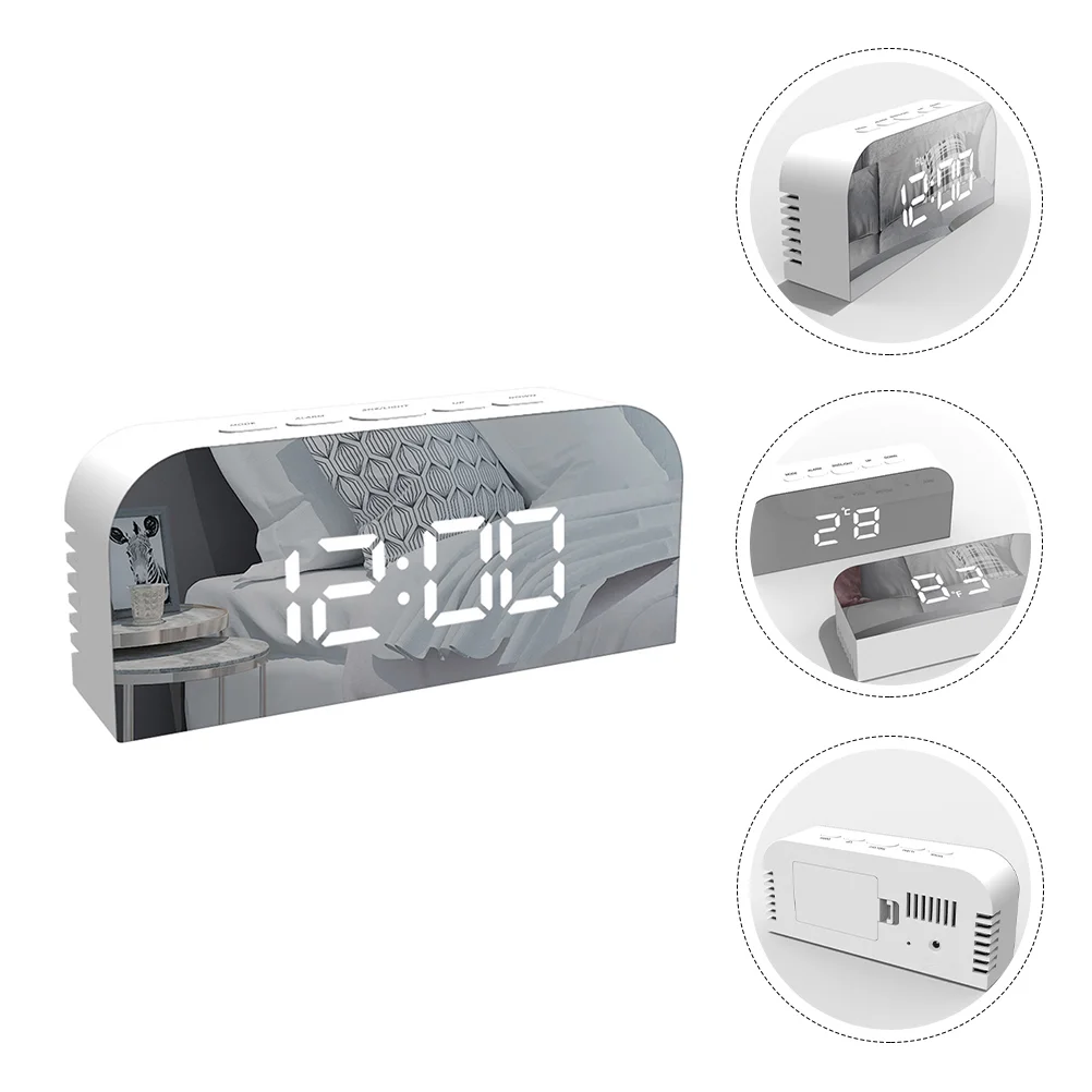 

1 Set Luminous USB Charging Alarm Clock Bedrooms Desk Decoration Clocks