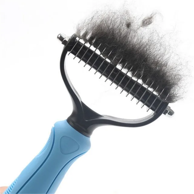 

Pets Removal Cutter Dog Grooming Shedding Tools Pet Cat Hair Removal Comb Brush Double sided Curly Pet Products Suppliers