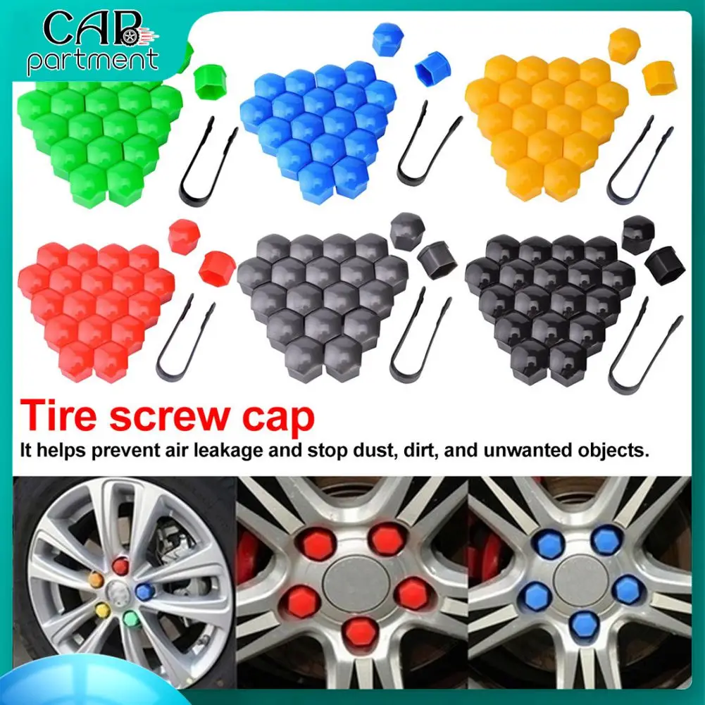 

20 шт./комплект, универсальные автомобильные винтовые крышки 17 мм