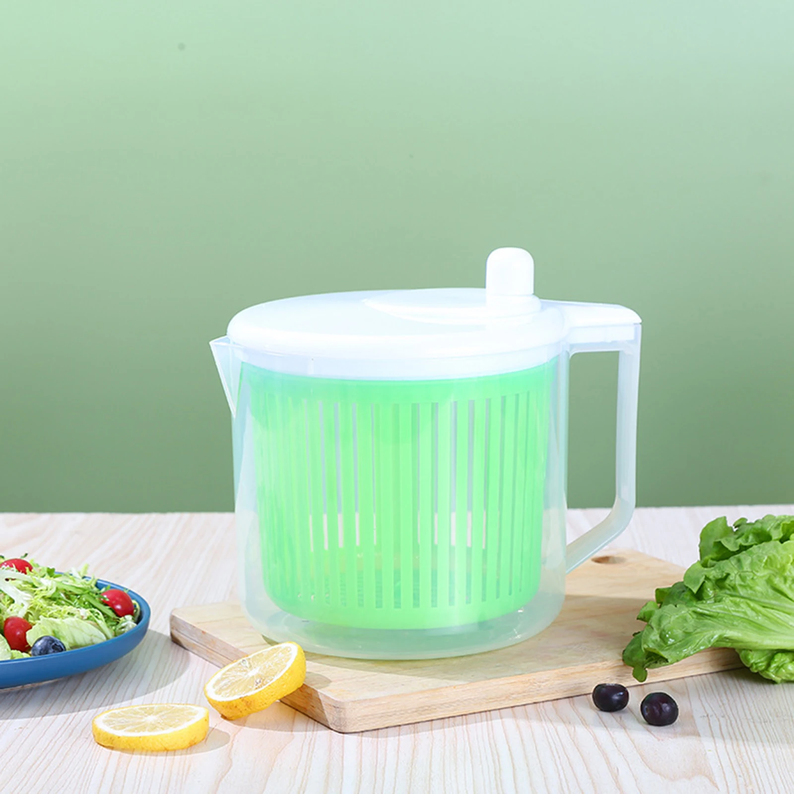 Большая сушилка для салатов 2 5 л аппарат мытья и сушки салата пасты овощей
