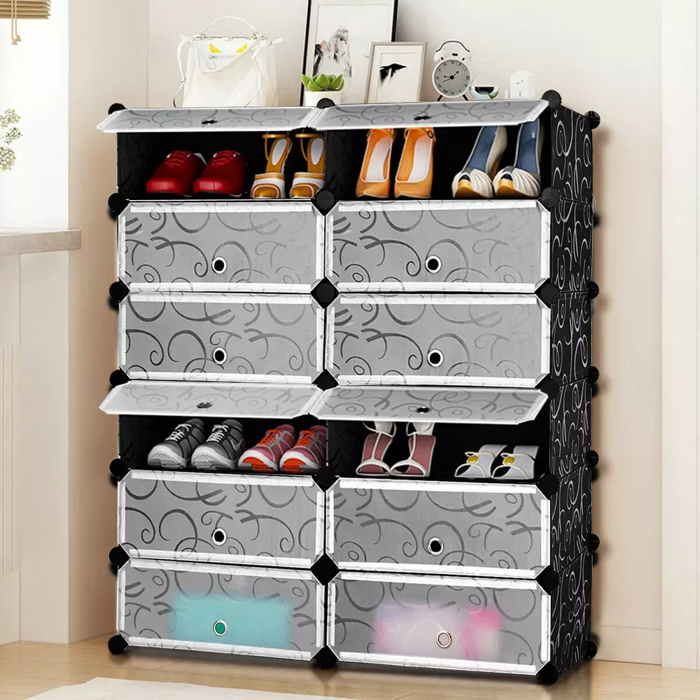 

12 Cubic Portable Shoe Rack Shelf Cabinet Storage Closet Organizer Home Furni