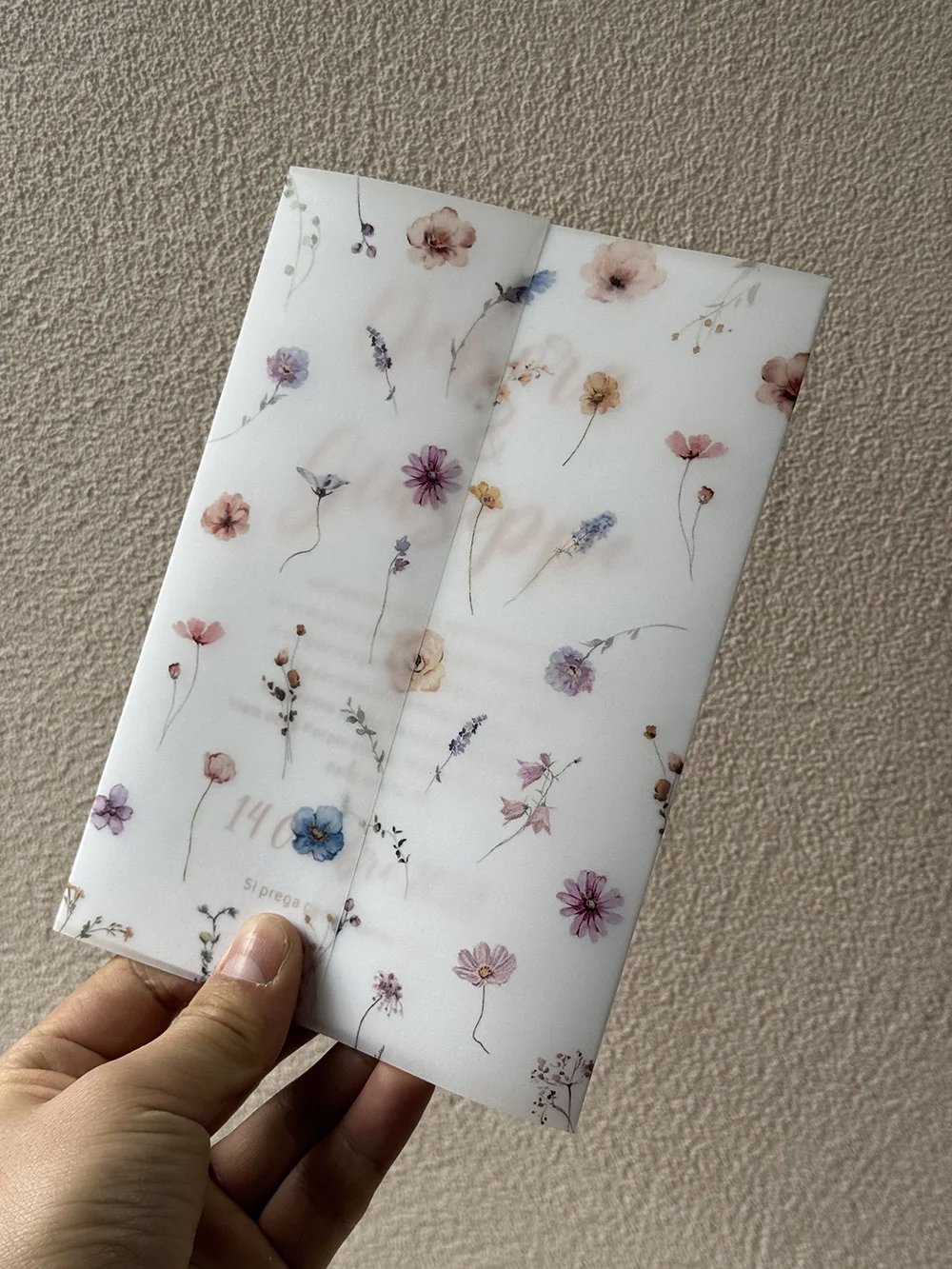 

NIEWSPECIAL Пергаментная куртка для приглашений 5x7