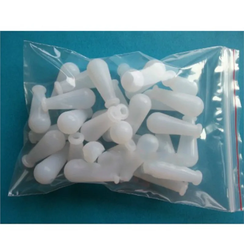 

100pcs Laboratory white silicone suction ball Water Pipette Ball, silicone suction bulb, Silicone cap for pipette 2ml, Anti-acid