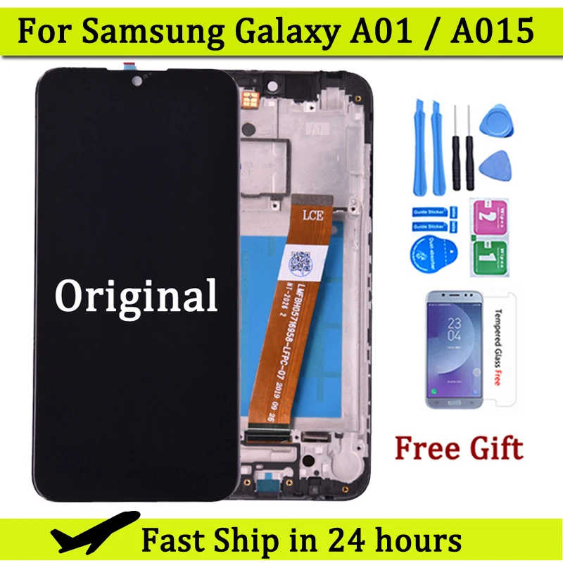 Original For Samsung Galaxy A01 A015 A015F LCD display With Touch Screen Assembly for Samsung SM-A015F/DS  lcd screen