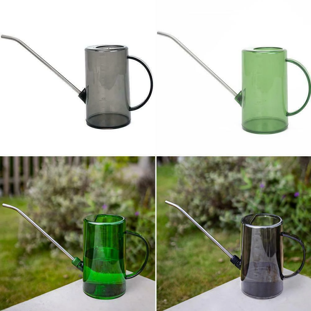 

Practical Durable Exquisite Brand New Watering Can Steel Long Spout Watering 1 Liter 35oz/1L ABS + Steel Garden