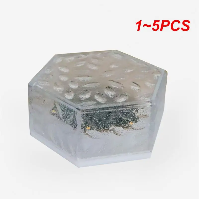 

1~5PCS Atmosphere Lawn Household Rainproof Hexagonal Ice Brick Warm White Outdoor Landscape Garden Gardening Light Floor Light