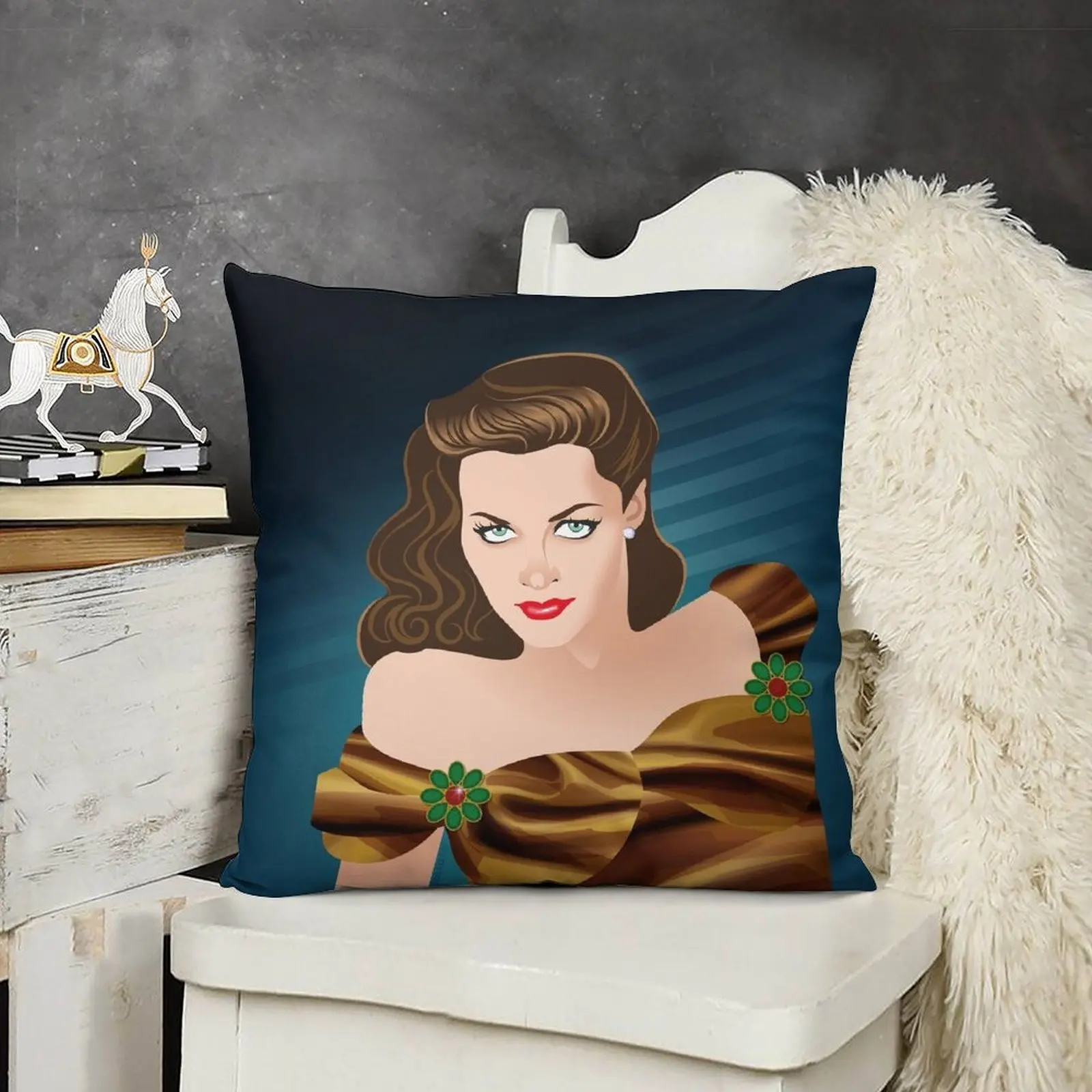 Yvonne De Carlo декоративные наволочки в стиле аниме для девушек дивана рождественские