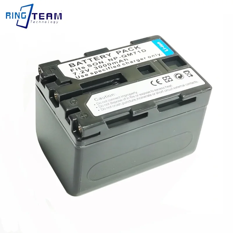

7.2V 3000mAh Li-Ion Rechargeable Camcorder Battery For Sony NP-QM70 NP-QM71D NP-FM50 NP-FM30 NP-FM70 NP-FM71 NP-FM90 Camera