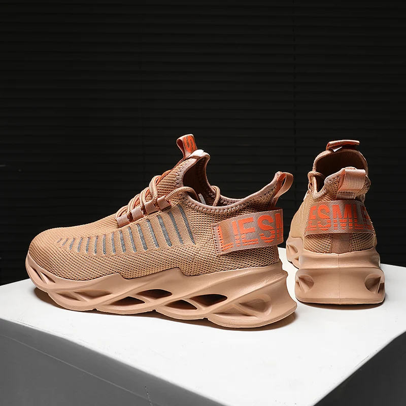 Mens Fashion Sneakers Handiness Casual Shoes Mens Color Stitching Sneakers Breathable Sports Shoes