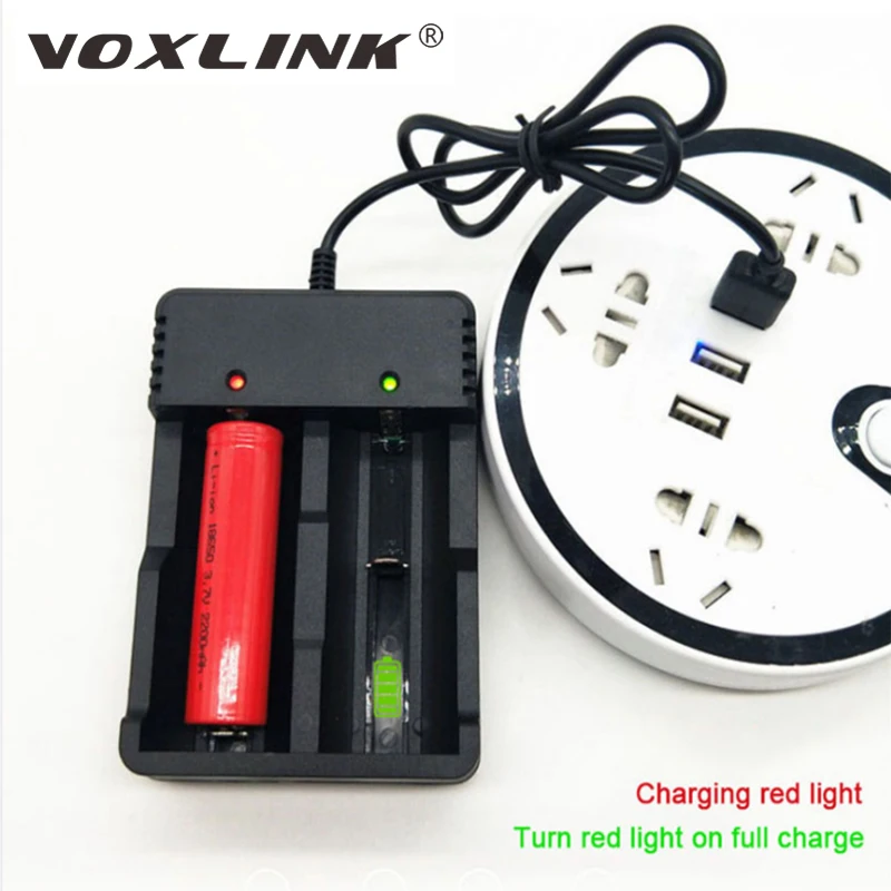 

Зарядное устройство VOXLINK для литий-ионных аккумуляторов, USB, 2 слота, 18650, зарядка для игрушечных инструментов, 26650, 21700, 14500, 26500, 22650, литий-ионны...