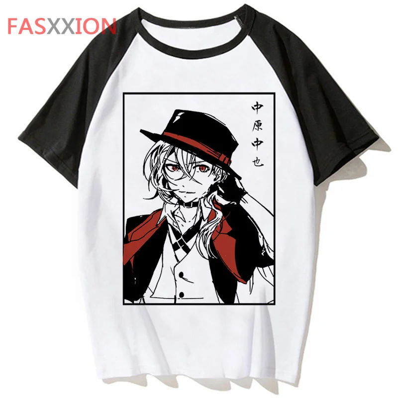 

bungou stray dogs t shirt streetwear clothing hop funny t-shirt male hip men top for tshirt harajuku tee